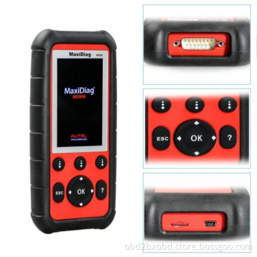 Autel MaxiDiag MD808 Diagnostic Scan Tool for Basic Four Systems Update Online Free Lifetime